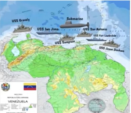 US warships in Venezuela 